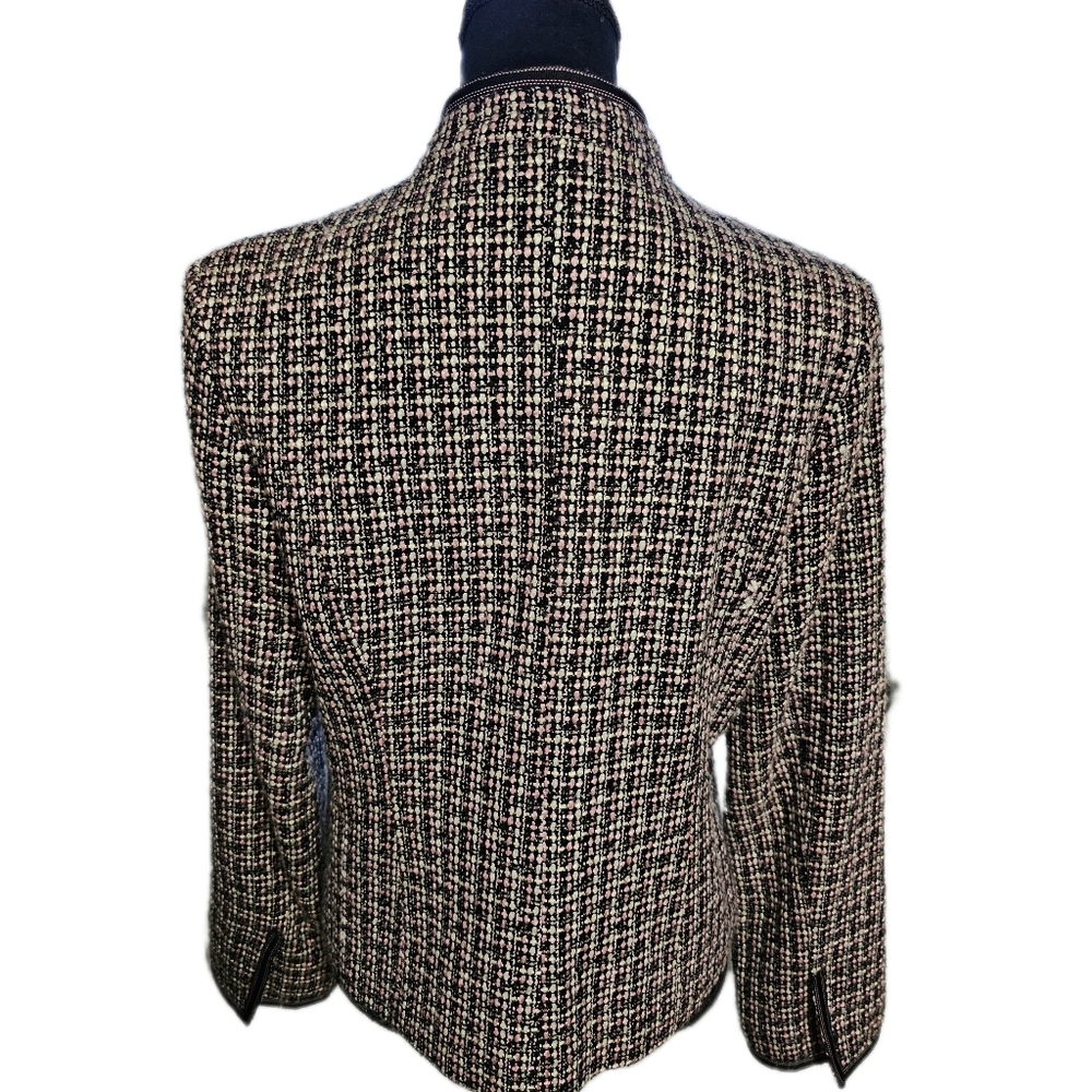 Mark, Fore & Strike vintage looking black & pink tweed jacket blazer​ - Picture 3 of 12